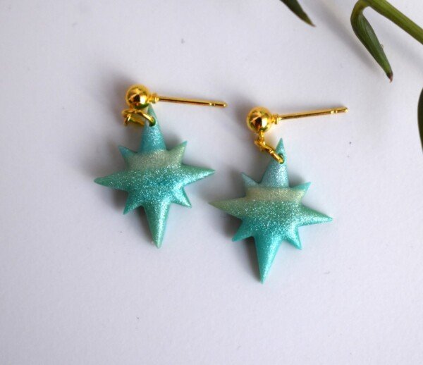 Pendientes Destello Verde
