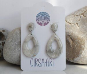Pendientes Gota Especial Mármol