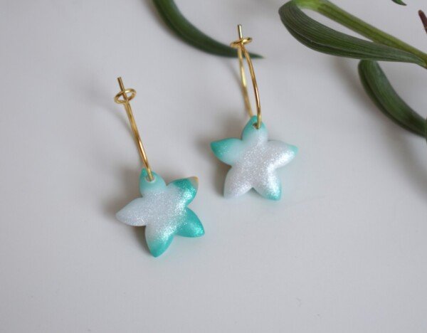 Pendientes Estrella Perla