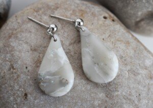 Pendientes Gota Mármol - Image 2