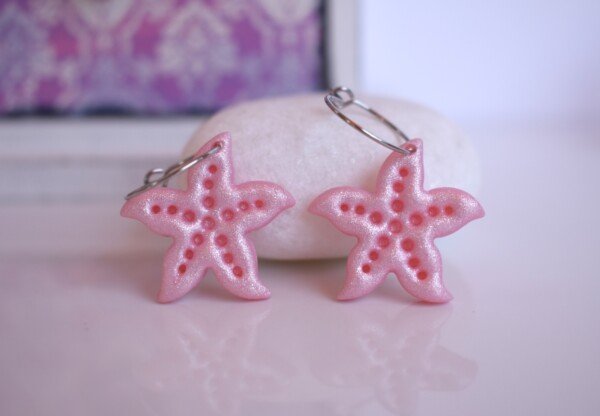 Pendientes Estrella de Mar Rose·Life