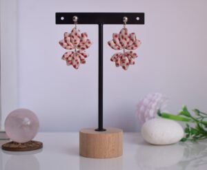Pendientes Loto con estampado geométrico - Imagen 3