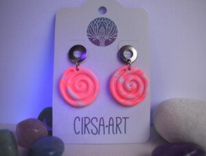 Pendientes Espiral de Neón - Imagen 2