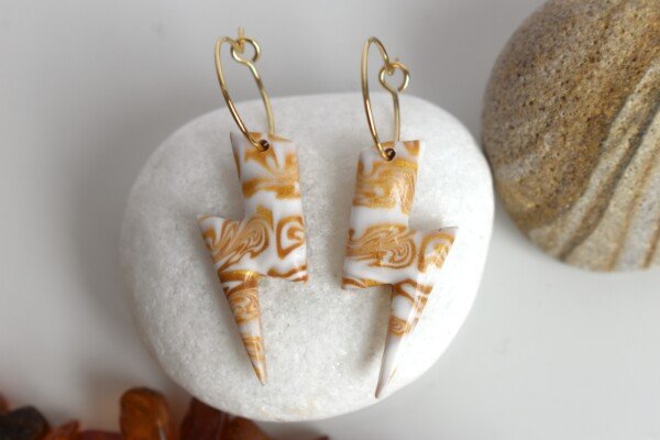 Pendientes Rayo Gold