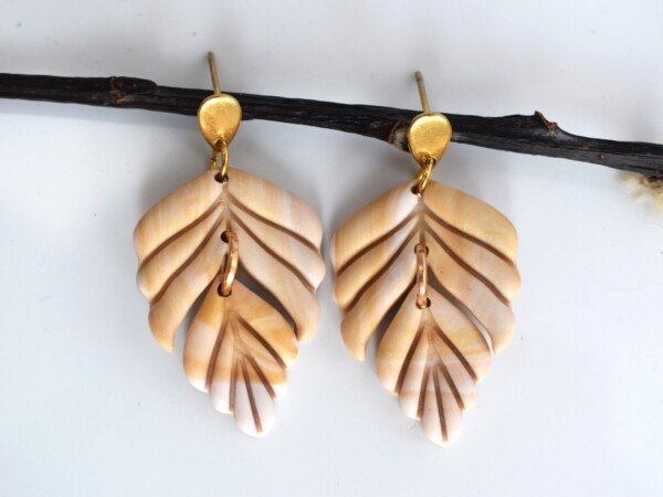 Pendientes Hoja Gold