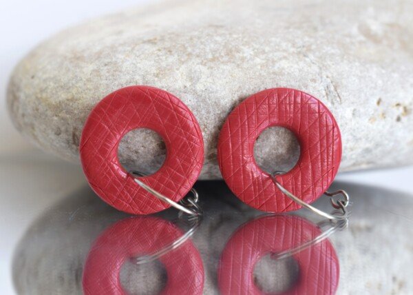 Pendientes Donut Magenta