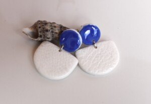 Pendientes Enea Blanco - Imagen 2