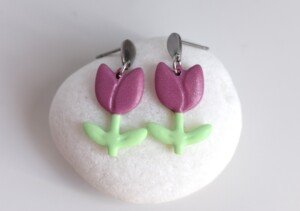 Pendientes tulipan roselife