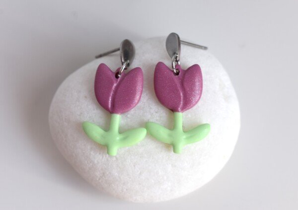 Pendientes tulipan roselife