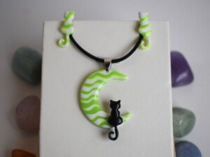 Colgante Luna Gato Negro - Imagen 5