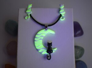 Colgante Luna Gato Negro - Imagen 6