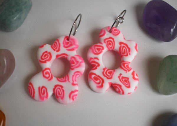 Pendientes Flor Neón