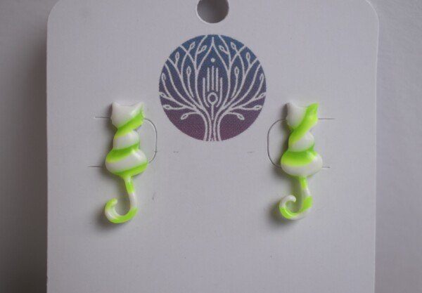 Pendientes Gato Neón