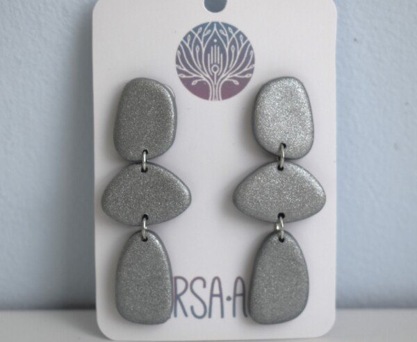 Pendientes Asimétricos Silver